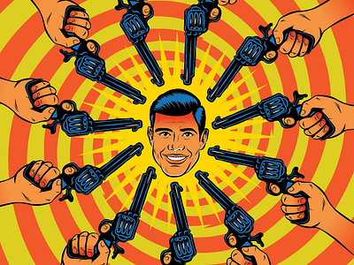 A Case of Mondays design fun illustration monday people pop art popart psychedelic retro surrealism vector vintage weird