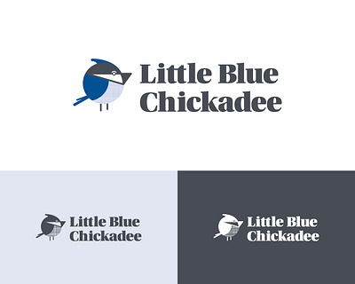 Little Blue Chickadee Identity bird branding charley harper chickadee crafting design ill illustration logo nature pattern texture