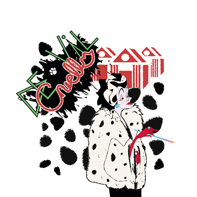 Devil Cruella adobe illustrator artwork colors creativity design graphic design ill illustration inspiration