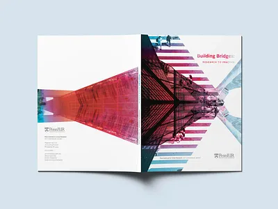 Penn Institute for Urban Research 2017-2018 Annual Report annual report bright collage college editorial editorial design higher education image making layout nonprofit report saturated texture