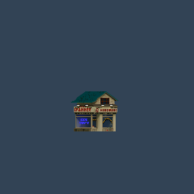Shopfront | Hardware Coffee 3d architecture building design illustration magicavoxel space voxel