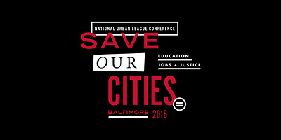 National Urban League Conference Identity baltimore branding brochure collateral conference conference identity event design id badge identity invitation logo signage texture type typography