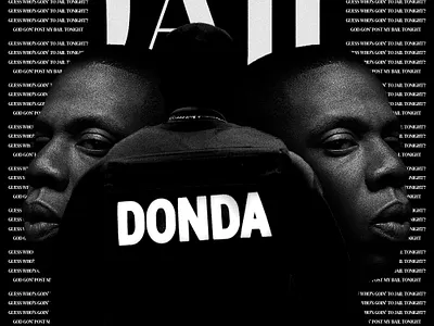 Kanye West ft. Jay-Z - Jail artwork coverart design editorial editorial design graphic design kanyewest minimal modern music photoshop poster poster design print print design typography vector