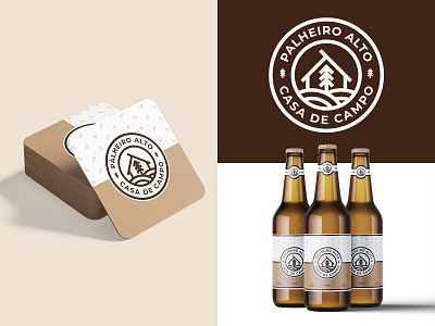 Palheiro Alto | Logo & Brand Project airbnb badge badge design beer design beer packaging brand branding branding agency design design agency design studio graphic design logo logodesign packaging pine tree property rental romeu pinho thunder district