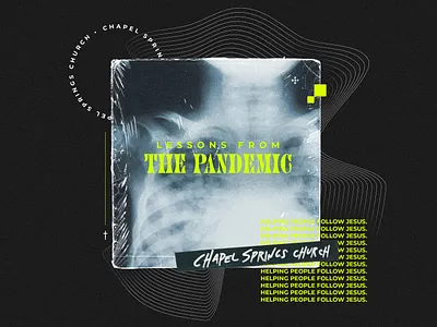 Lessons From THE PANDEMIC church covid design handmade illustration pandemic photoshop sermon series