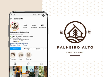 Palheiro Alto | Logo & Brand Project airbnb brand branding branding agency branding studio country house design design agency graphic design house logo logo logodesign pine tree rental romeu pinho rural thunder district