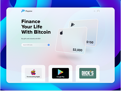 Paypow Interface Design– Glassmorphic Desktop Design 3d animation app brand identity branding design glassmorphic glassmorphism golden ratio graphic design landing page logo motion graphics onboarding product design ui uiux user experience user interface ux