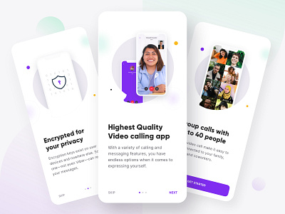 Walkthrough - Callify app calling design illustration inspiration ios mobile ui ux video