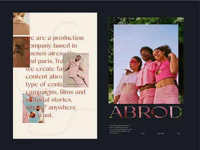 ABROD - fashion print - posters advertising afiche branding color design editorial fashion graphic design identity design invitation poster print type typography