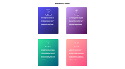 Tattoo Categories design graphic design icon illustration ui ux vector webdesign