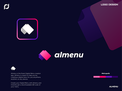 Almenu Logo Concept - Letter A Logo adobeillustrator adobeillustrator number1 branding challenge colors creativelogo creativity design designer designwork graphic design icon lettera logo logodesign logoinspiration logoprocess logotype paper professional