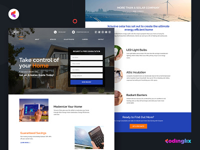 Xclusive Solar | Web UI dailyui design modern design uiux