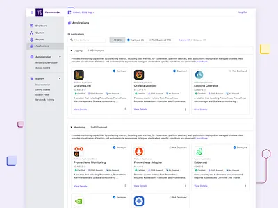 Design for Deploying Applications in Kommander