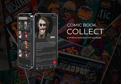 Comic Book App app design ui ux