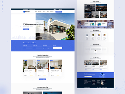 Nova Realty - Real Estate Website Design building design landing page property real estate ui ux webdesign website