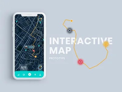 Interactive Map app design designer inspiration ui