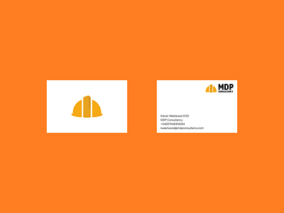 MDP Consultancy business card branding building busi business card construction consultancy consultants design graphic design graphicdesign hard hat illustration illustrator logo photoshop vector