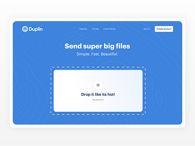 Duplin - File sharing app app file management file manager file service file sharing file storage file transfer file upload interface landing product product page saas service share sharing ui ux web web app