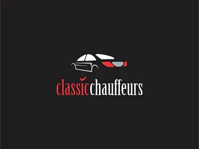 Classic Chauffeurs brand branding clean design flat identity logo