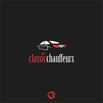 Classic Chauffeurs brand branding clean design flat identity logo