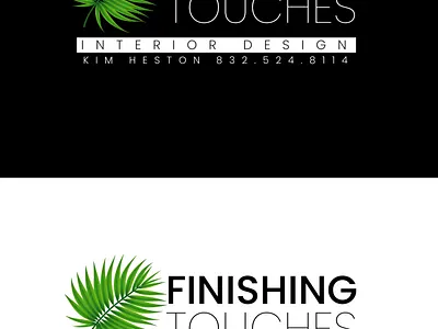 Finishing Touches Interior Design Logo branding design flat illustration illustrator logo minimal ui vector