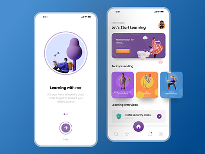 Learning with me - Online Learning Apps branding design education figma learning mobile app mobile app design online ui ui design uidesign website