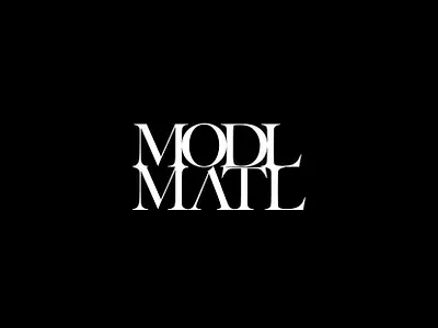 MODLMATL Logo bespoke clothing design fashion japan japanese logo logodesign luxury osaka serif vintage wordmark