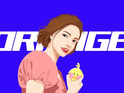 钢笔人物 illustration