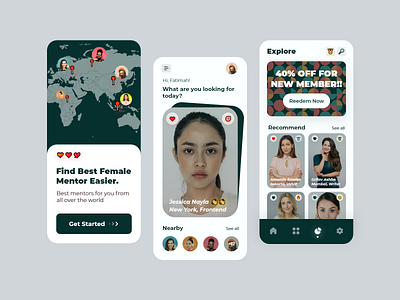 Mentors Finder Apps app clean mentor mobileapps odama piqodesign plainthing ui uiux uiuxdesign ux vektora website
