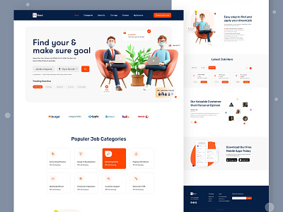 EN-Need || Landing Page branding dailyui digital joblandingpage landingpage minimal uidesign uiinspiration uitrends uiux uiuxdesign userinterfacedesign websitedesign