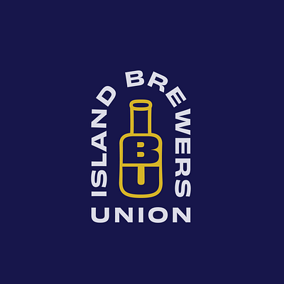 IBU beer branding logo vector