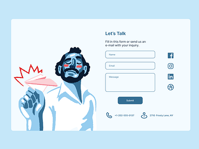 Daily UI #028 - Contact Us contact us dailyui figma form ui ux