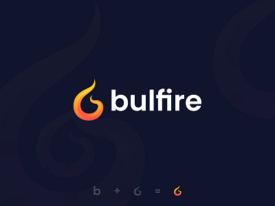 B Letter + Fire b fire logo b logo b mark best logo design brand brand identity branding branding agency companies with fire logo fire gradient logo hot icon letter b logo logo design logo folio modern logo modern minimalist logo monogram logo