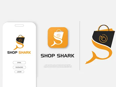 Shop Shark branding branding design design graphic illustration logo logo design ui ux vector