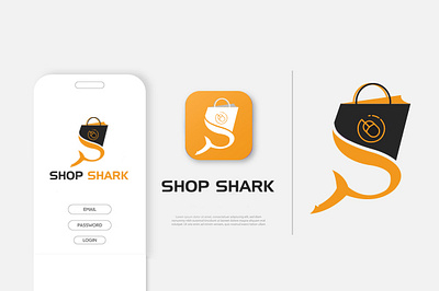 Shop Shark branding branding design design graphic illustration logo logo design ui ux vector