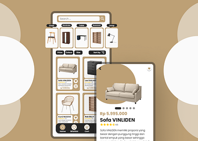 Furniture Mobile App app design ui ux