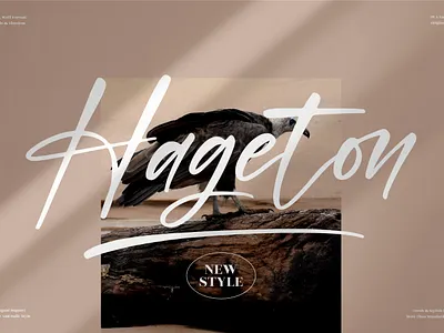 Hageton - Handwritten Font 3d animation app branding design graphic design icon illustration logo motion graphics typography ui ux vector