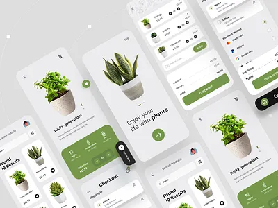 Plant Shop App designer e commerce plat app ios app madhu mia minimal app plant app design plant shop app plant store plant website plants shop plats website popular shot product shop app ui uiux visual designer web