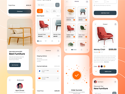 Furniture eCommerce mobile app design 3d android app design animation app design branding design ecommerce app ecommercre shop furniture app graphic design illustration ios app design logo mobile app mobile app ui design mobile uiux motion graphics trendy design ui ui design