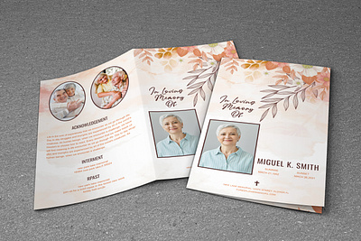 Obituary funeral program template order of service