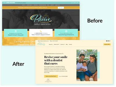 Dentist Website Redesign branding design minimal ui ux web