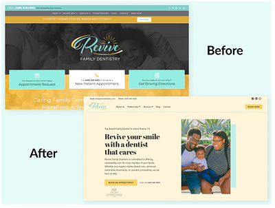 Dentist Website Redesign branding design minimal ui ux web