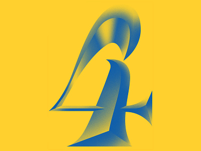 Four x Four PosterJam 4th Anniversary badge font graphicdesign icon illustration lettering linework logo midcentury design serif type typeface typography yellow