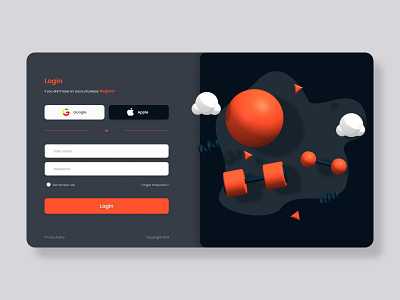 #015 Gym Login app design design inspiration gym illustration landingpage ui ux