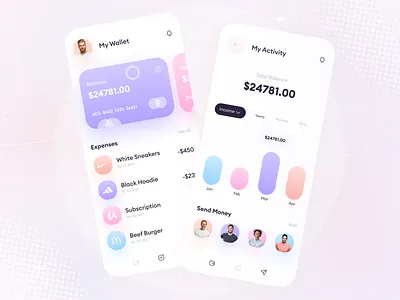 Online wallet app concept 💰 app deisgn app design design inspiration ios app mobile app mobile wallet online wallet online wallet app trendy trendy app trendy deisgn ui ui design uidesign uiux wallet wallet app