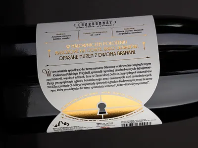 Winnica Niemczańska - The Keys of Niemcza foil stamping foxtrotstudio