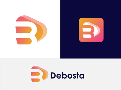 DB Modern Minimalist Letter Logo Design branding colorful logo creative logo design graphic design logo logo designer mehejar minimal logo design modern letter logo modern logo modern minimal modern play logo