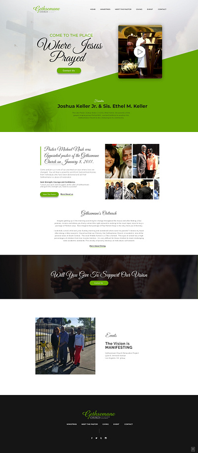 Gethsemane CHURCH animation branding brandmanagement crativedesign creative design graphic design illustration logo ui