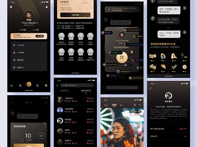 「Video app」 app design black app black ui graphic design list ui play ui ui video app video ui