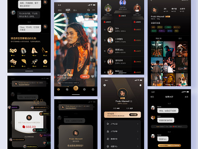 「video app」 app app ui black app black ui design graphic design play ui ui ui，app，interface video app video ui
